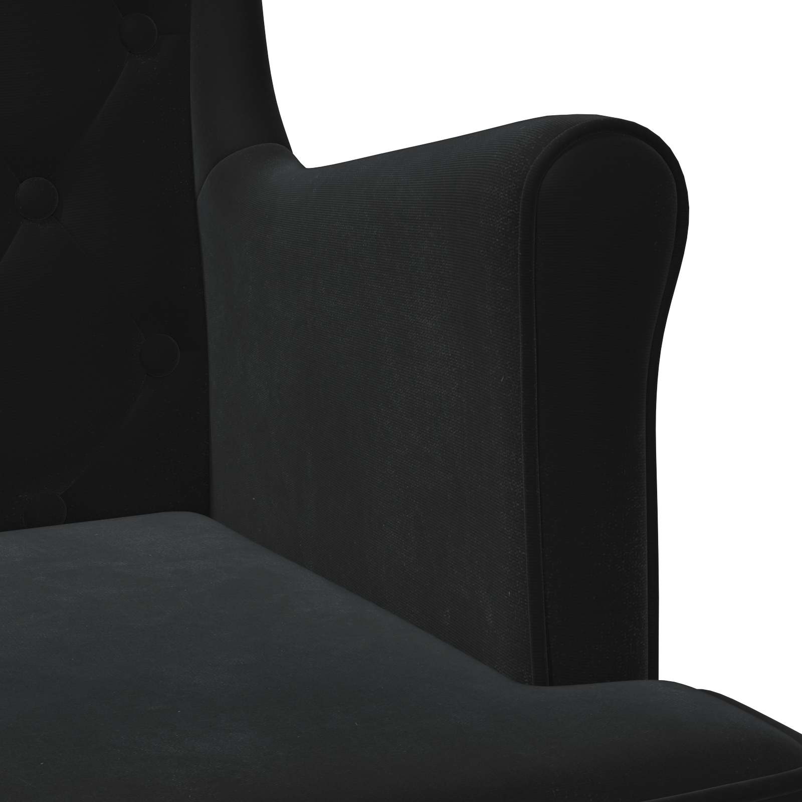 Poltrona Nero Velluto
