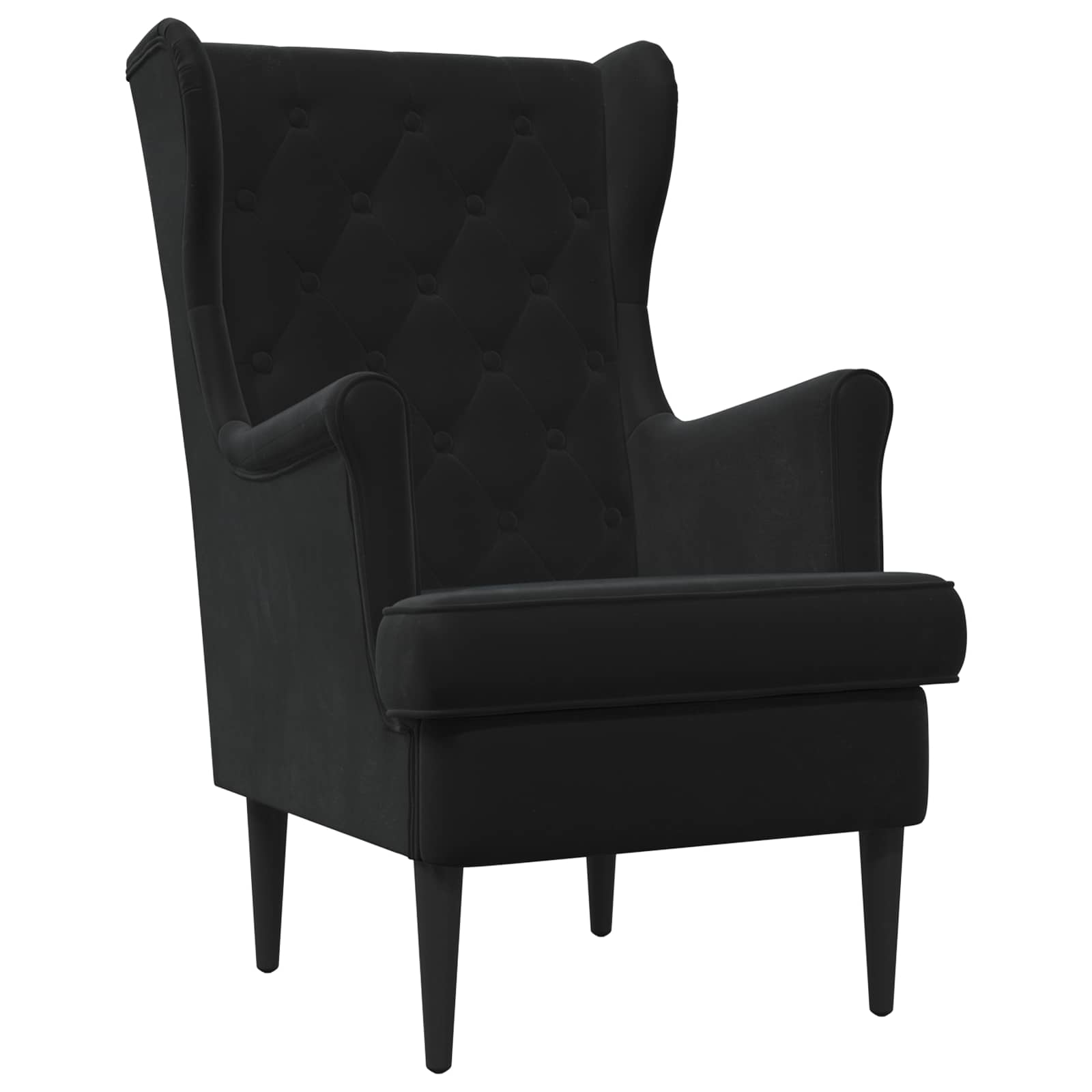 Poltrona Nero Velluto