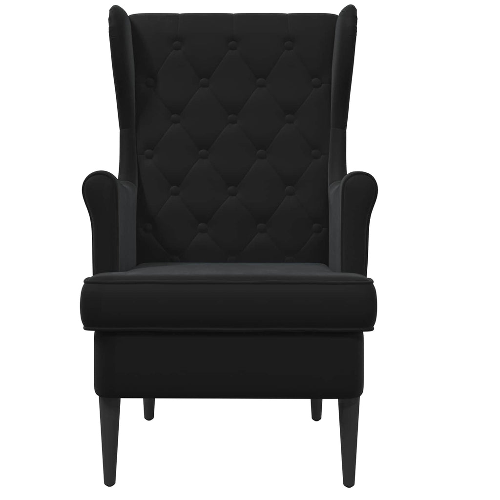 Poltrona Nero Velluto