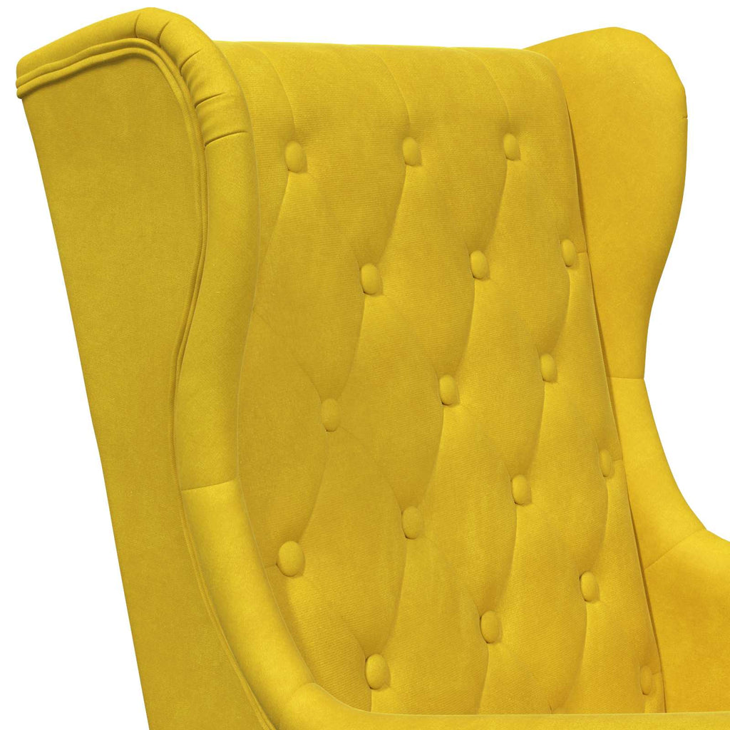 Poltrona Giallo Velluto