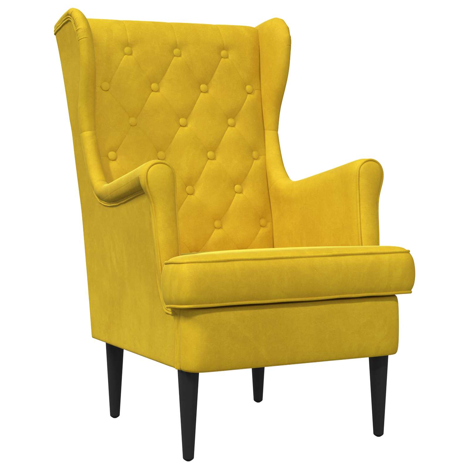 Poltrona Giallo Velluto