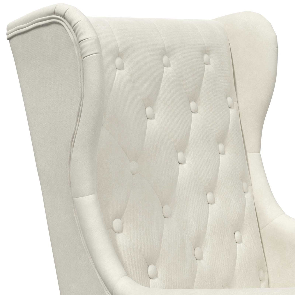 Poltrona Crema Velluto