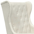 Poltrona Crema Velluto