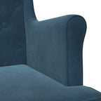 Poltrona Blu Velluto