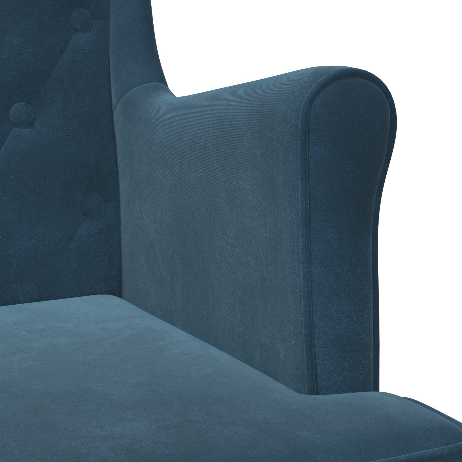 Poltrona Blu Velluto