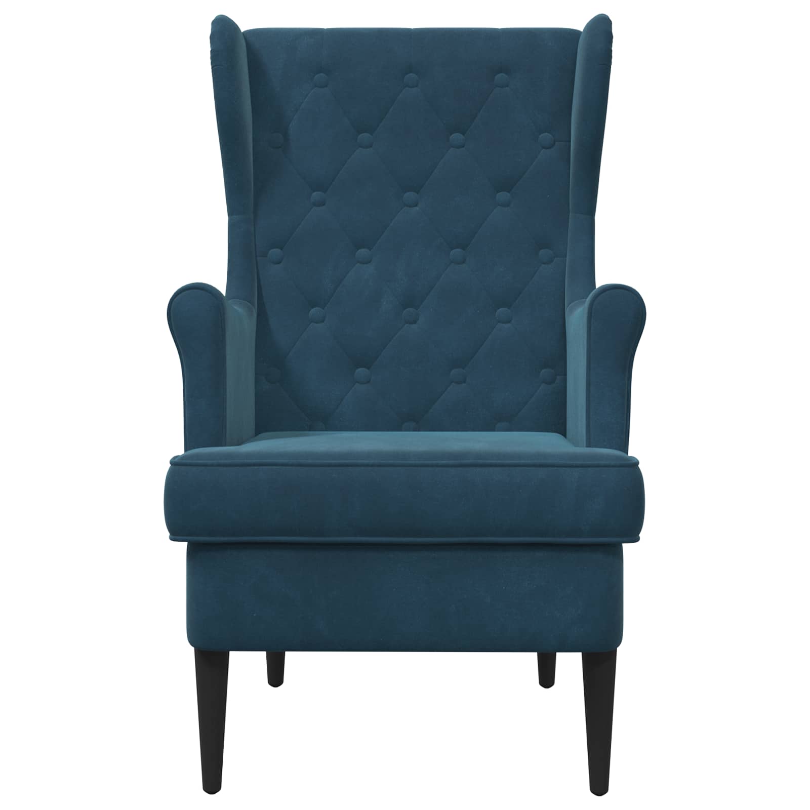 Poltrona Blu Velluto