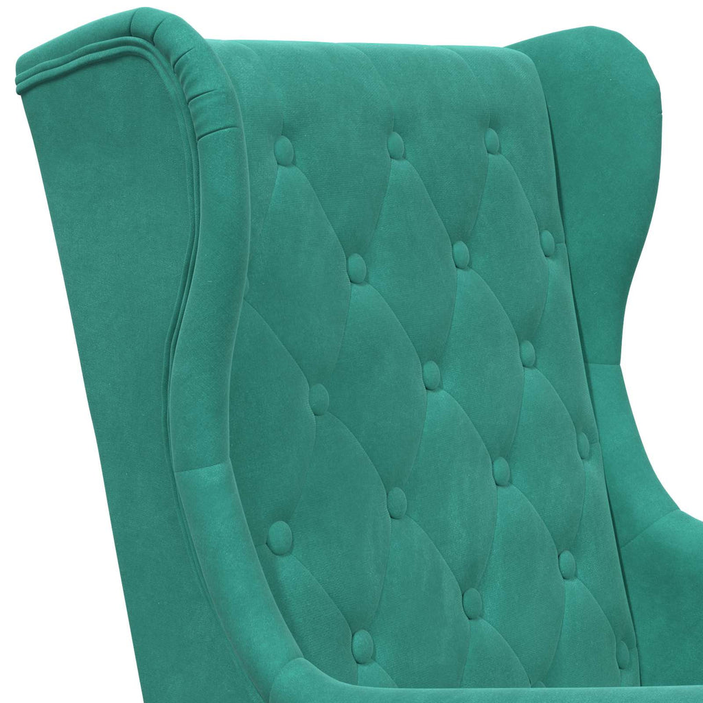 Poltrona Turchese Velluto