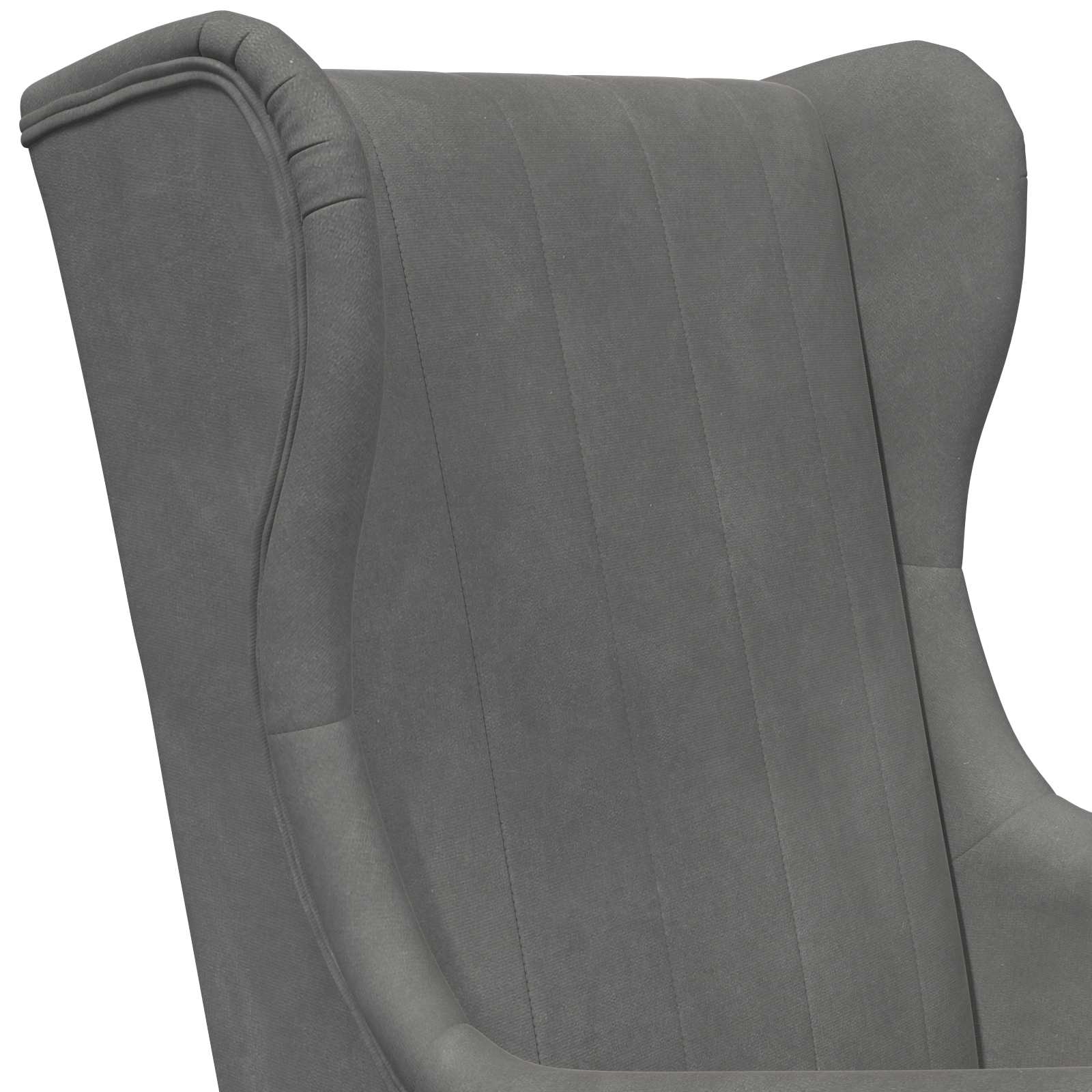 Poltrona Grigio Scuro Velluto