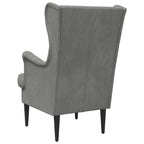 Poltrona Grigio Scuro Velluto