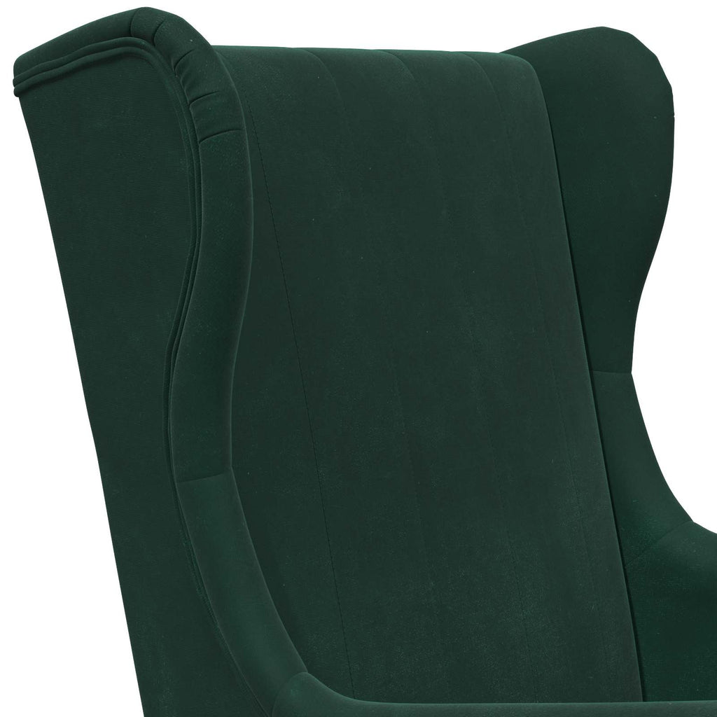 Poltrona Verde Scuro Velluto