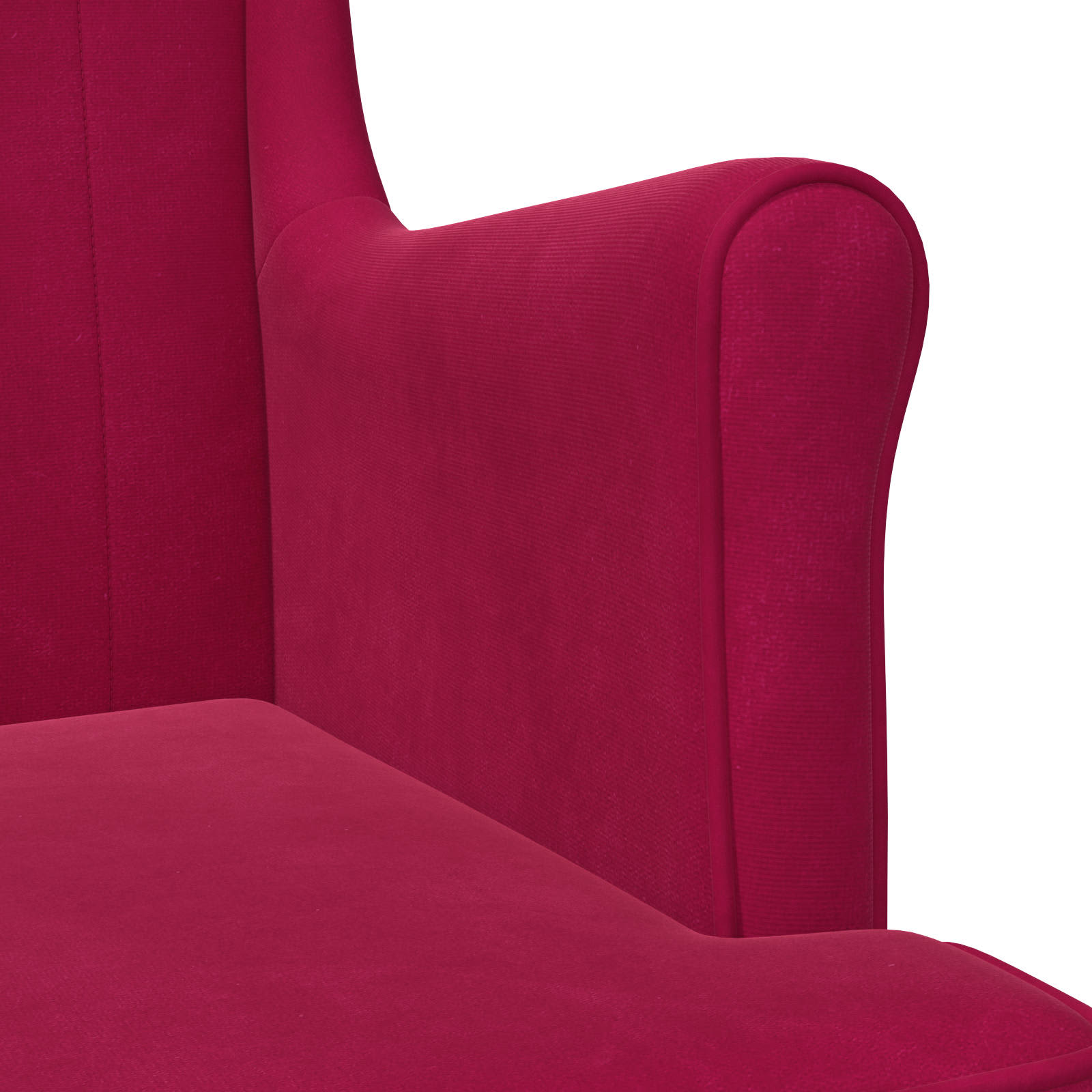 Poltrona Rosso Vino Velluto