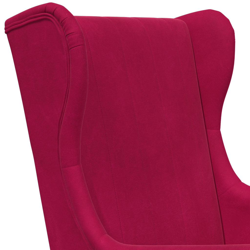Poltrona Rosso Vino Velluto