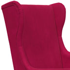 Poltrona Rosso Vino Velluto