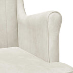 Poltrona Crema Velluto