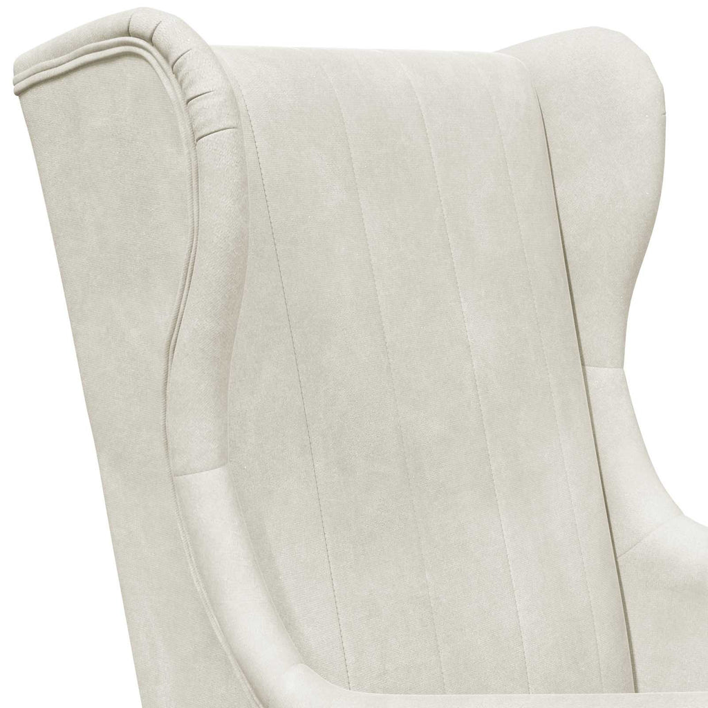 Poltrona Crema Velluto