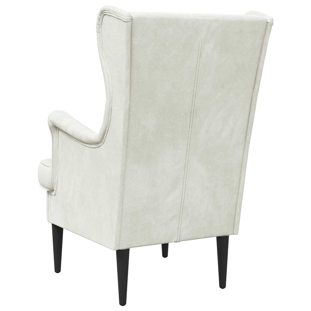 Poltrona Crema Velluto