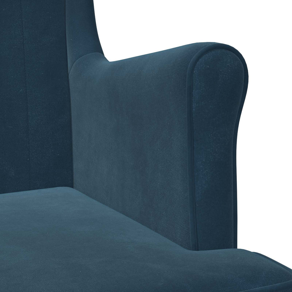Poltrona Blu Velluto