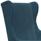 Poltrona Blu Velluto