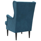 Poltrona Blu Velluto