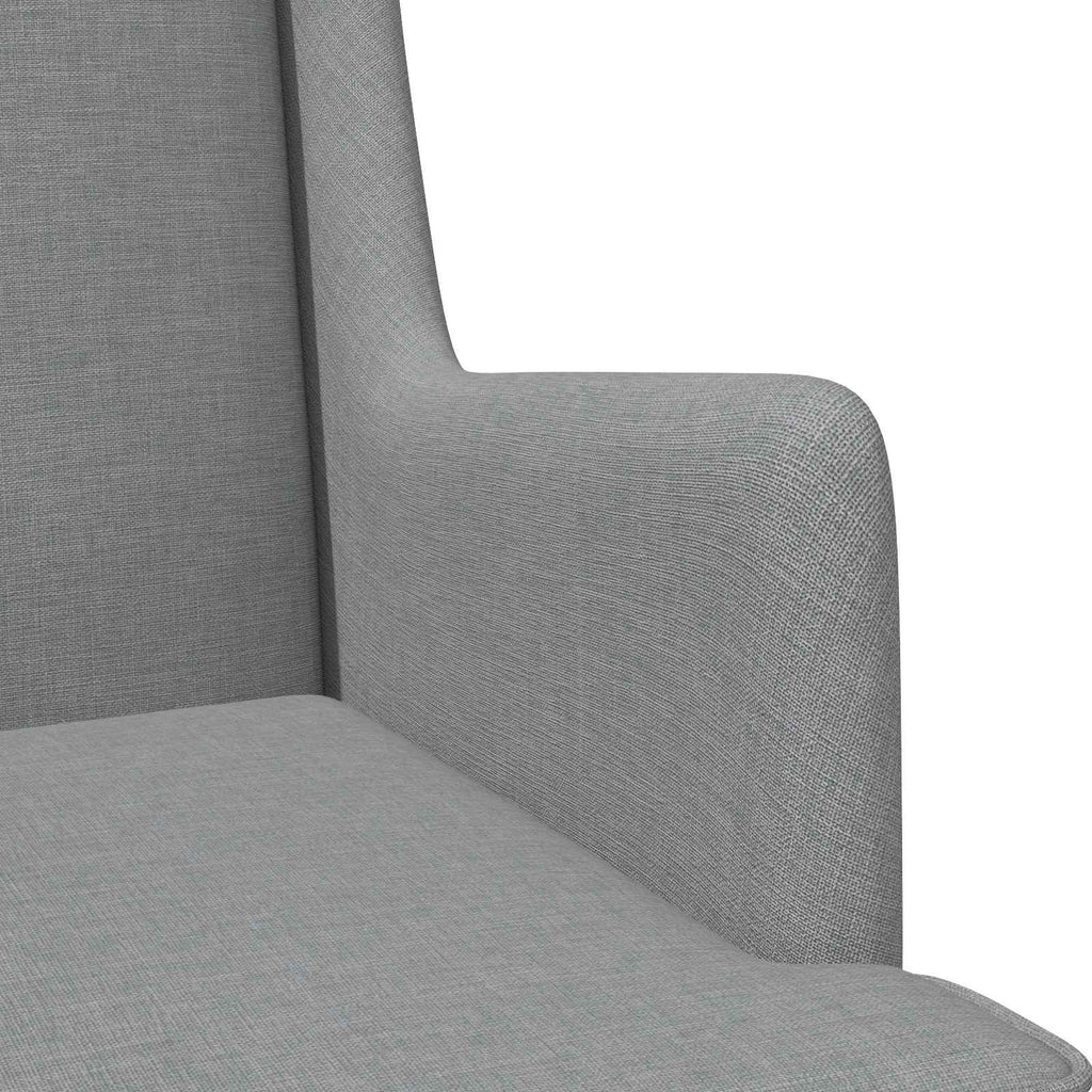 Poltrona Grigio Chiaro Tessuto