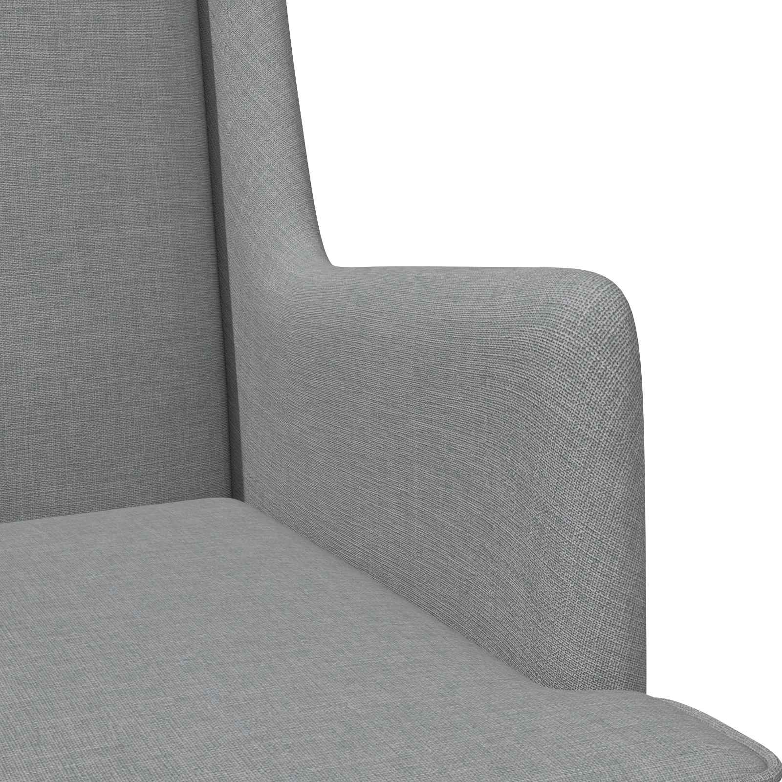 Poltrona Grigio Chiaro Tessuto