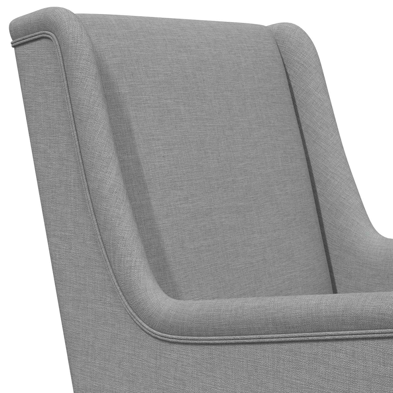 Poltrona Grigio Chiaro Tessuto
