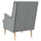 Poltrona Grigio Chiaro Tessuto