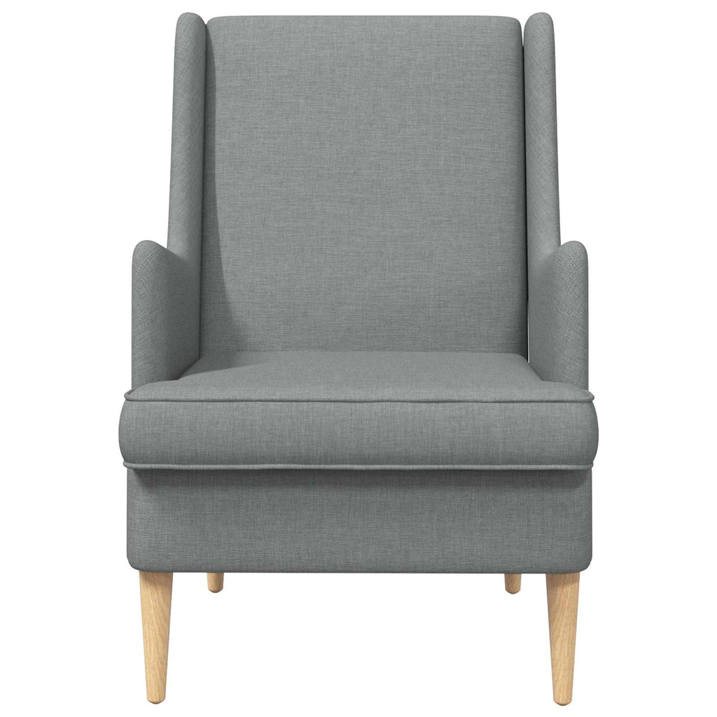 Poltrona Grigio Chiaro Tessuto