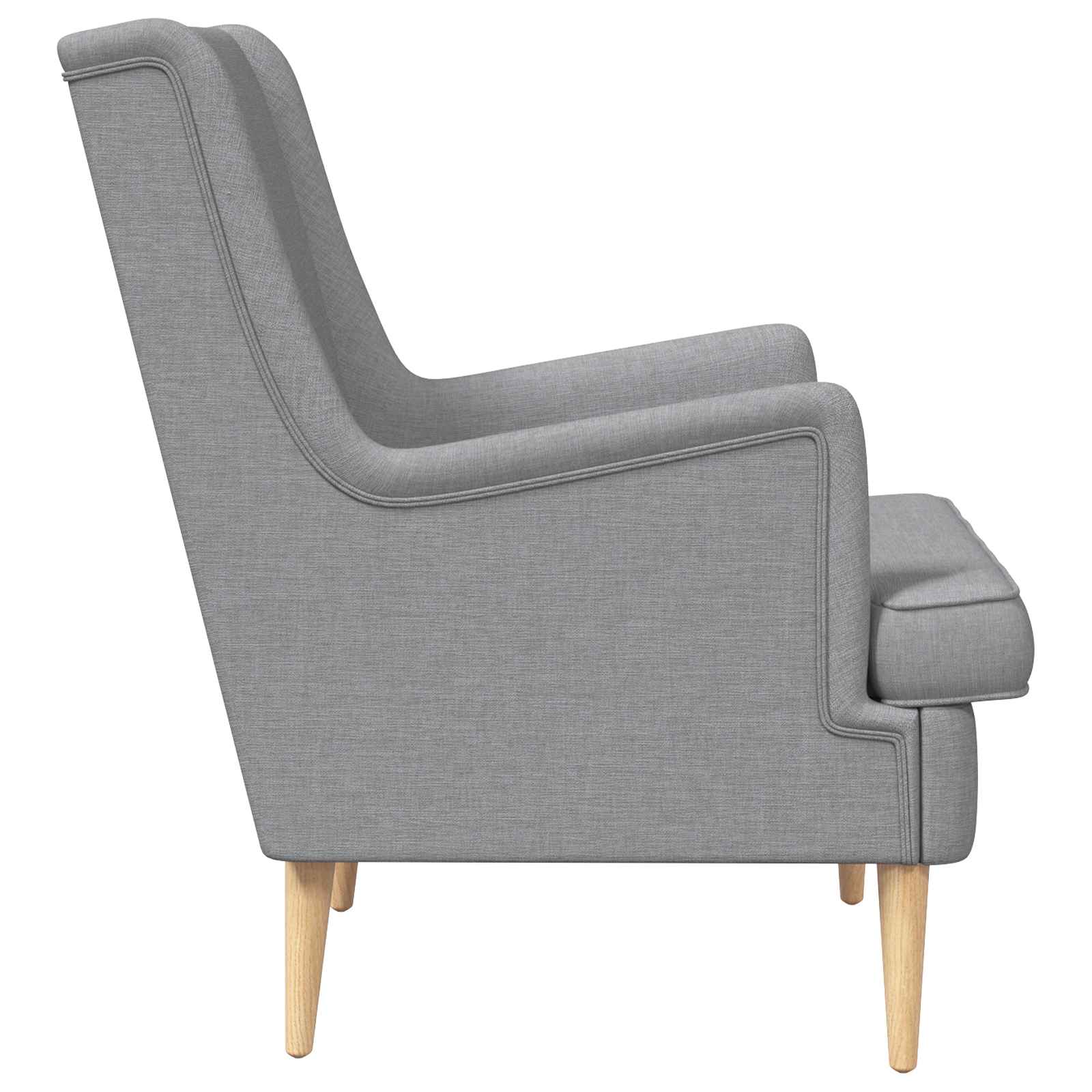 Poltrona Grigio Chiaro Tessuto