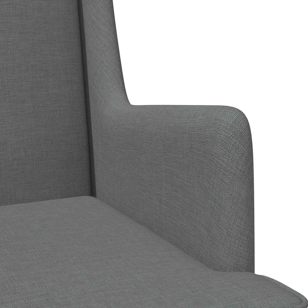 Poltrona Grigio Scuro Tessuto