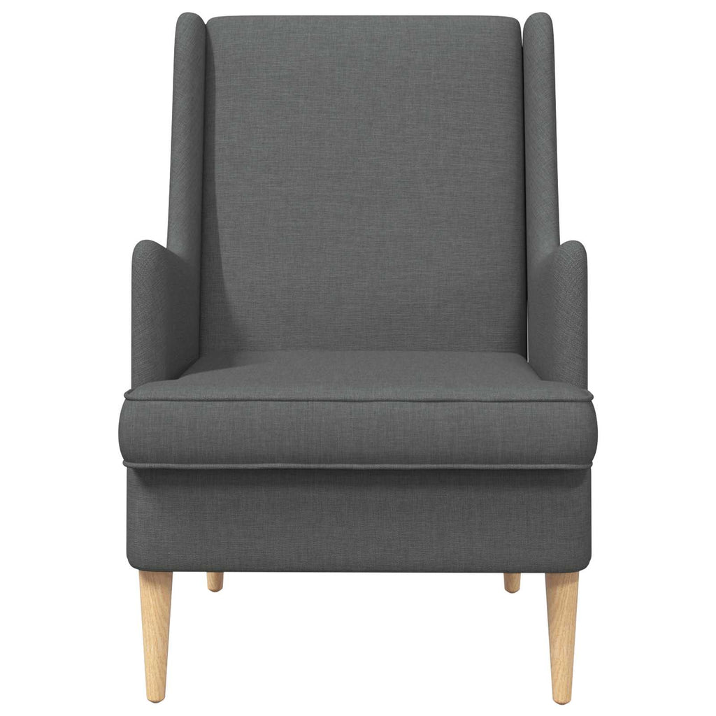 Poltrona Grigio Scuro Tessuto
