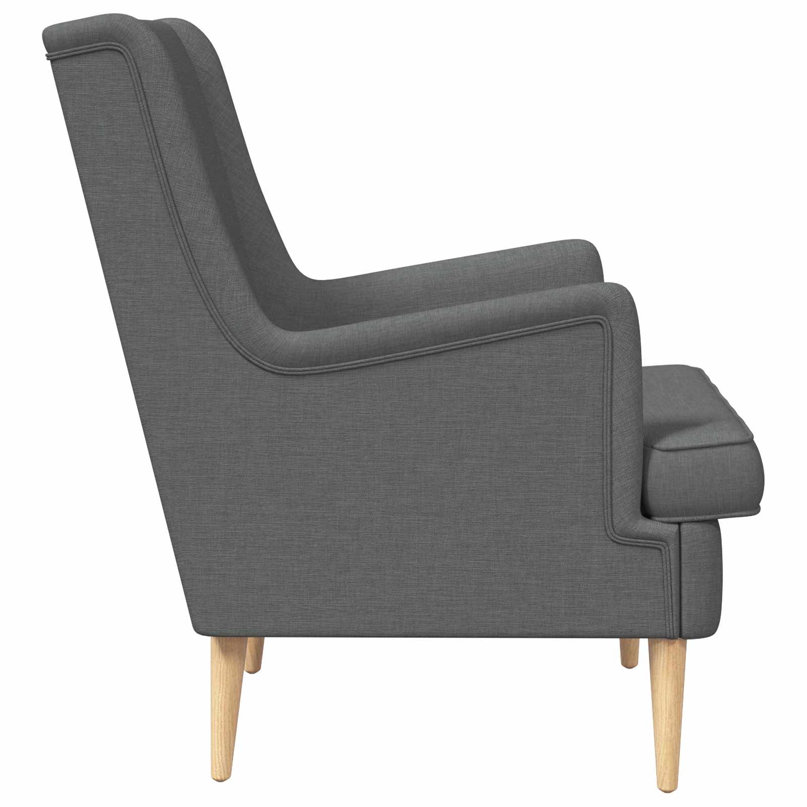 Poltrona Grigio Scuro Tessuto