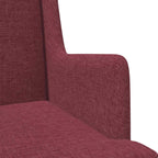 Poltrona Rosso Vino Tessuto