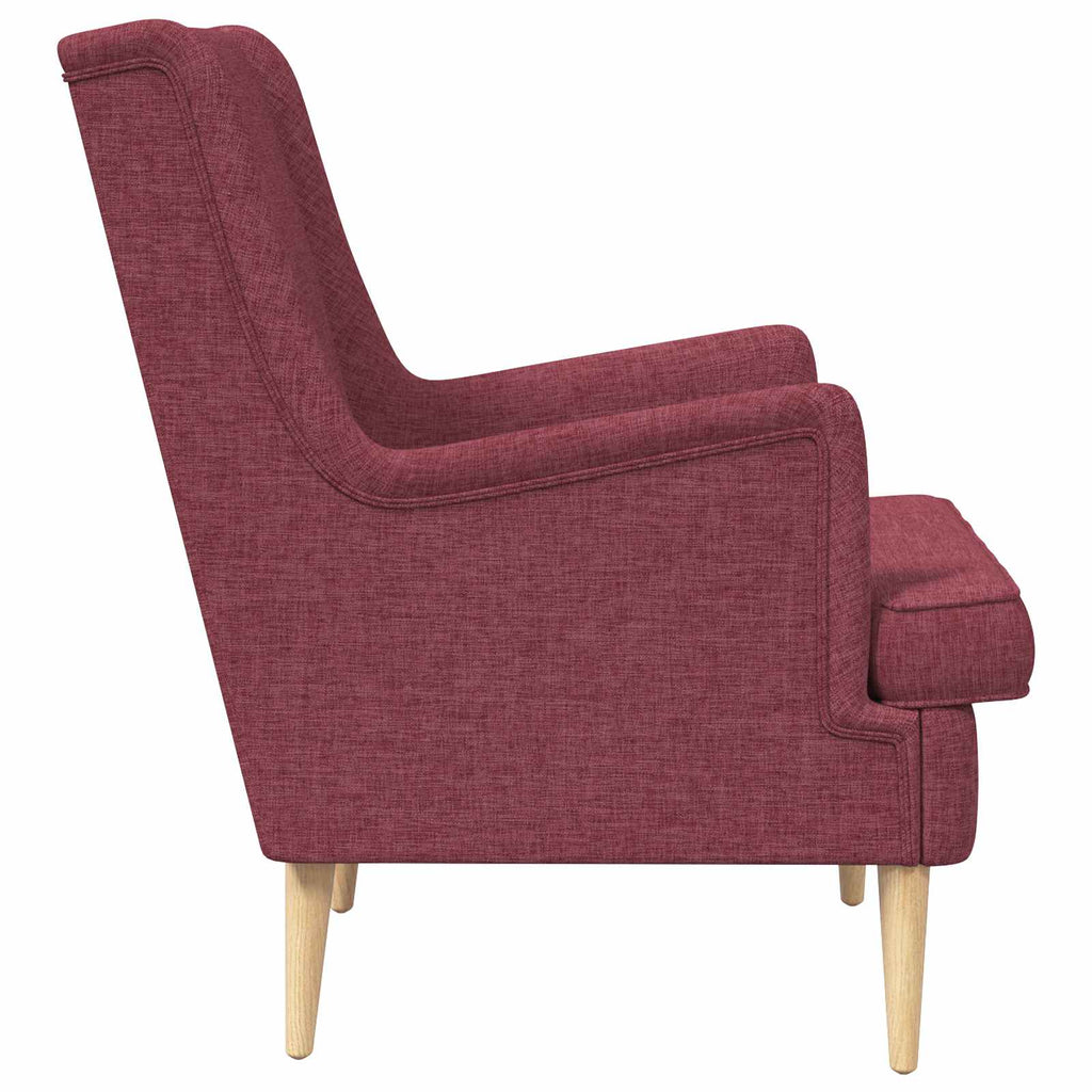 Poltrona Rosso Vino Tessuto