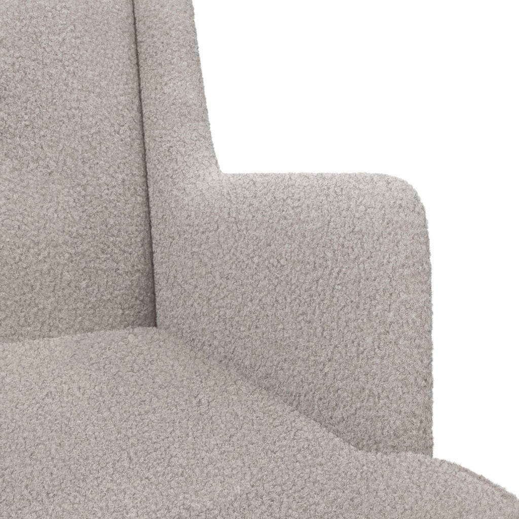 Poltrona Grigio Chiaro Bouclé