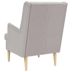 Poltrona Grigio Chiaro Bouclé