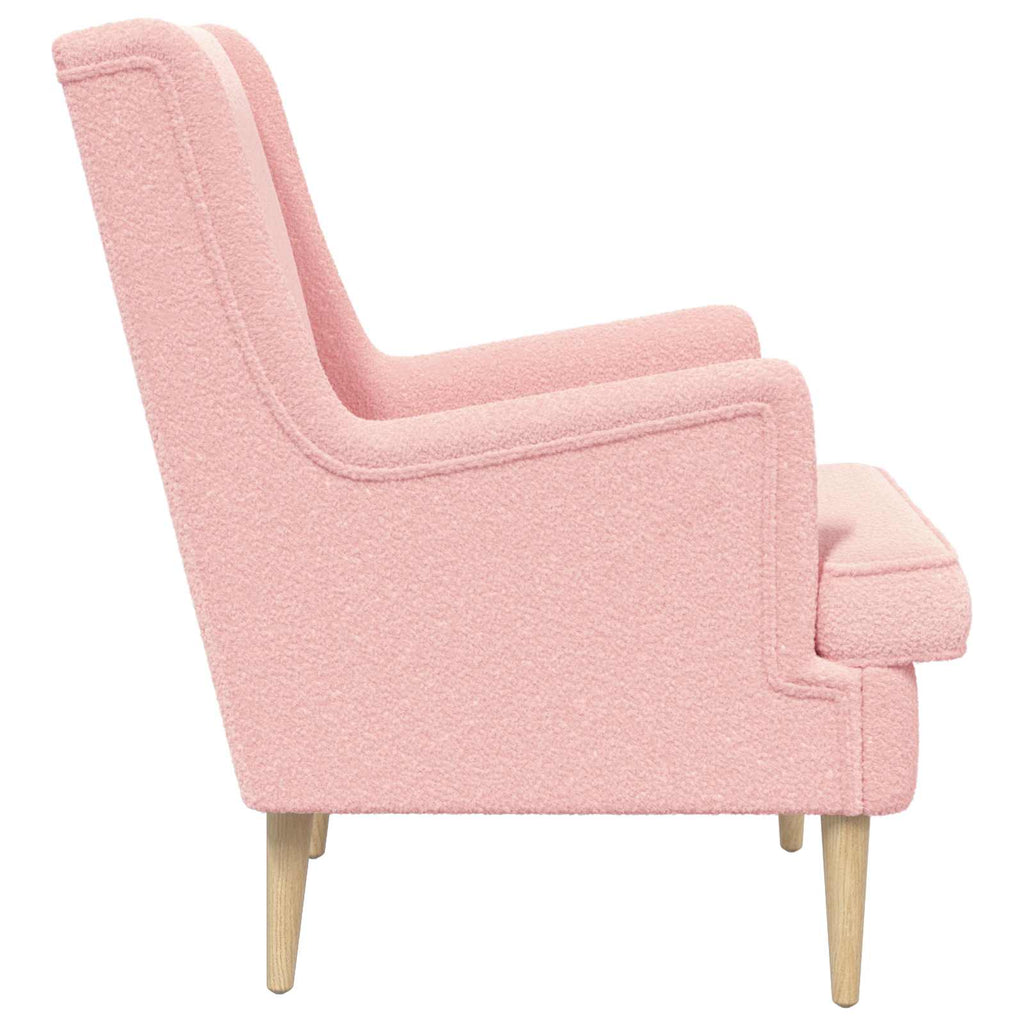 Poltrona Rosa Bouclé