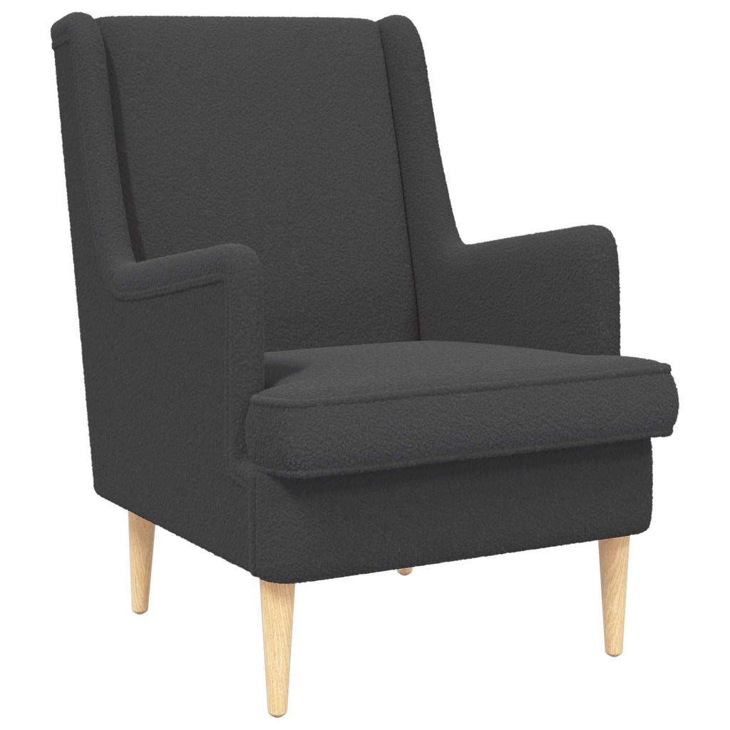 Poltrona Grigio Scuro Bouclé