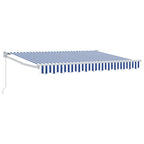 Tenda retrattile Blu e Bianco 2,5 x 2 m