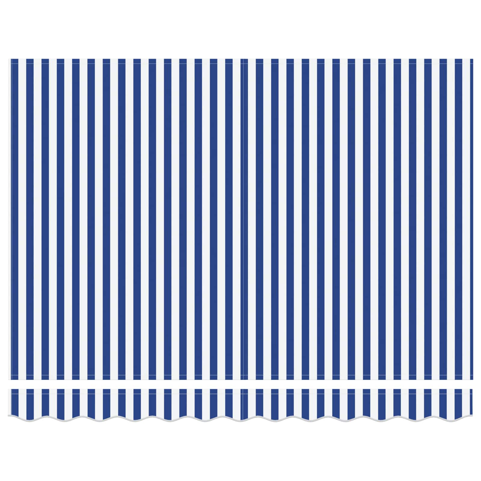 Tenda retrattile Blu e Bianco 2,5 x 2 m
