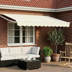 Tenda retrattile Crema 2,5 x 2 m 100% Poliestere e Alluminio