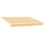 Tenda retrattile Giallo e Bianco 2,5 x 2 m
