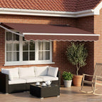 Tenda retrattile Marrone 2,5 x 2 m 100% Poliestere e Alluminio