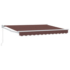 Tenda retrattile Marrone 2,5 x 2 m 100% Poliestere e Alluminio
