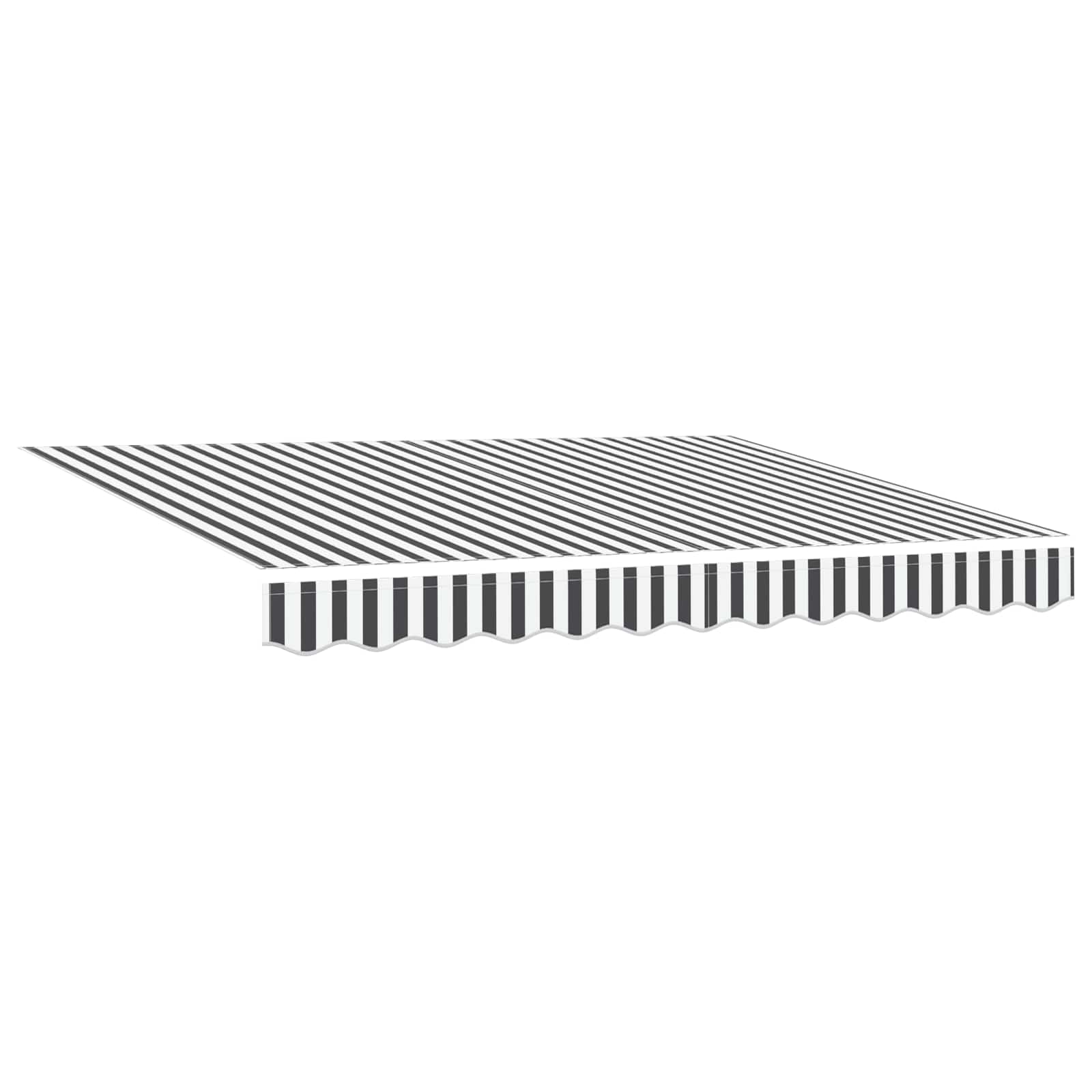 Tenda retrattile Antracite e Bianco 2,5 x 2 m