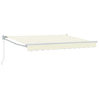 Tenda retrattile Crema 3 x 2 m 100% Poliestere e Alluminio