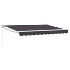 Tenda retrattile Antracite 3 x 2 m 100% Poliestere e Alluminio