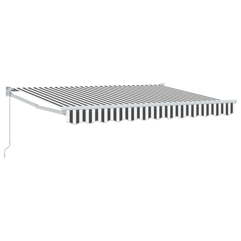 Tenda retrattile Antracite e Bianco 3,5 x 2 m
