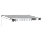 Tenda retrattile Antracite e Bianco 3,5 x 2 m