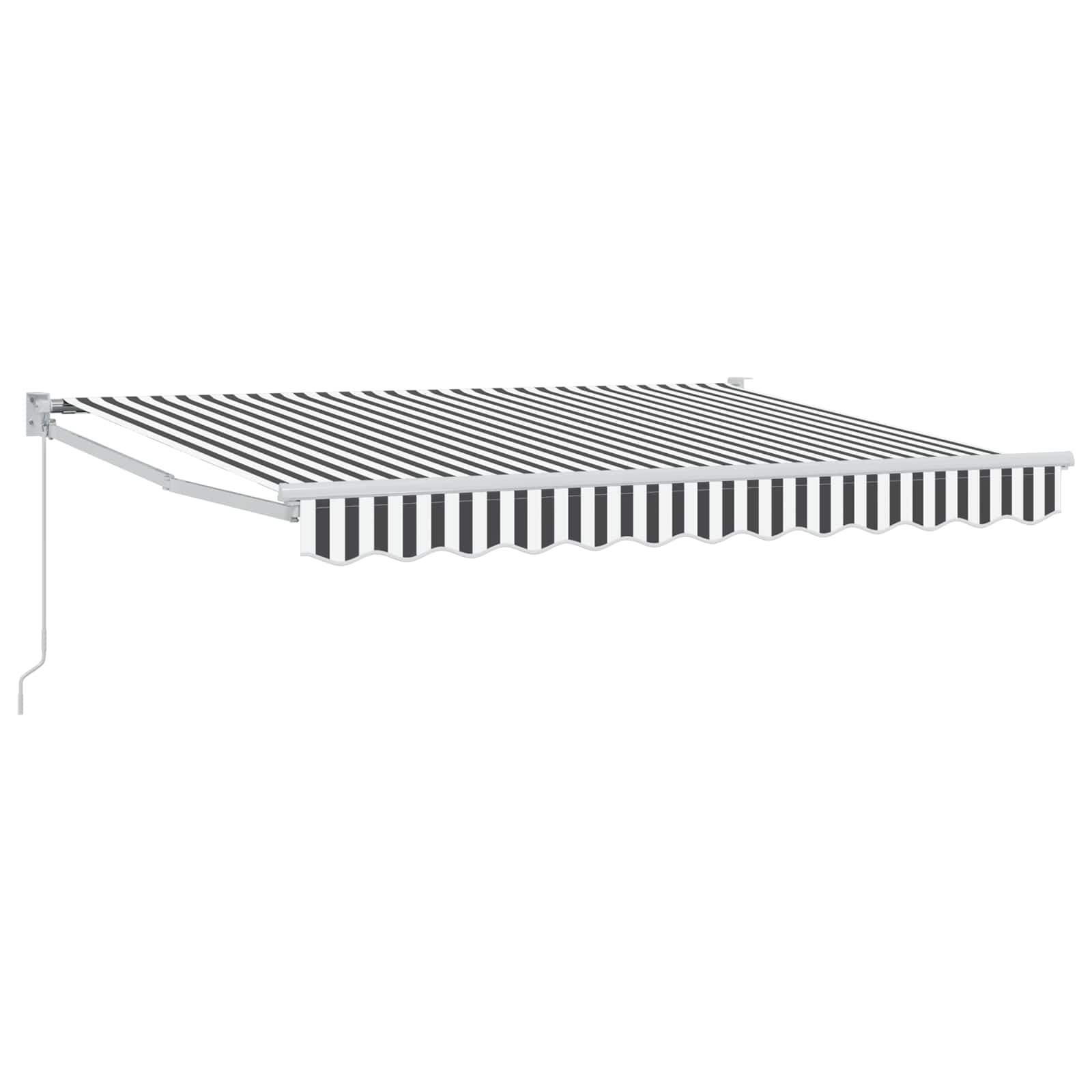 Tenda retrattile Antracite e Bianco 3,5 x 2 m